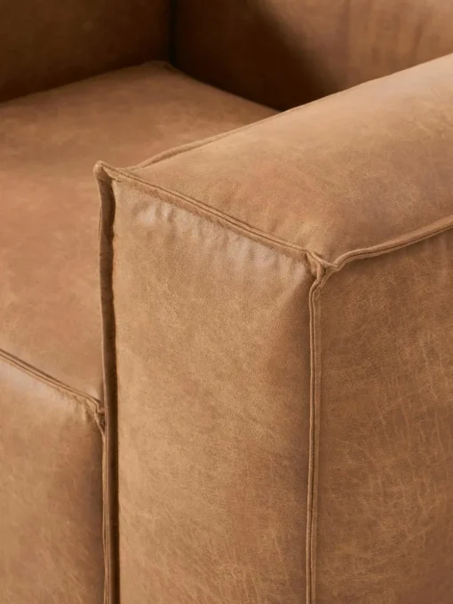 Fauteuil Lennon van gerecycled leer