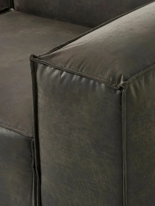 Fauteuil Lennon van gerecycled leer