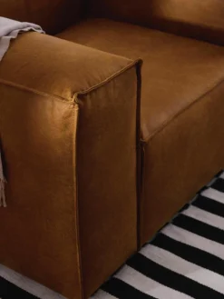 Fauteuil Lennon van gerecycled leer