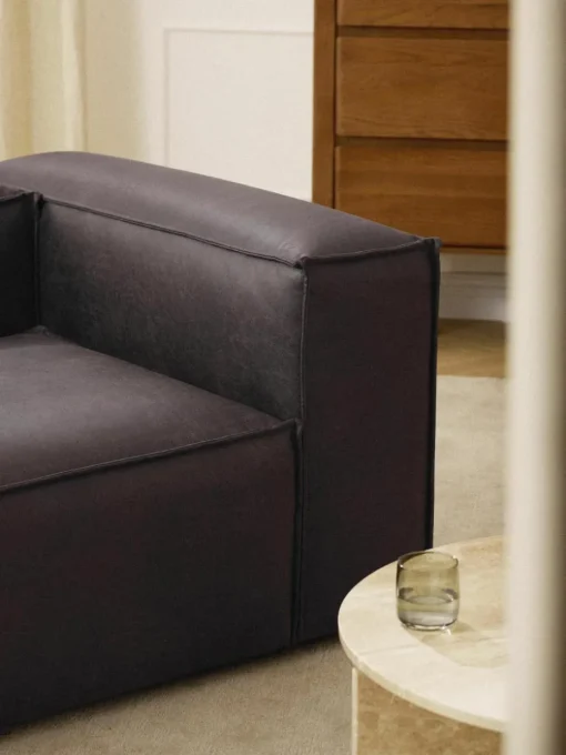 Fauteuil Lennon van gerecycled leer
