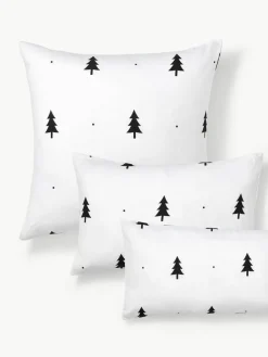Flanellen kussenhoes X-mas Tree met kerstmotief