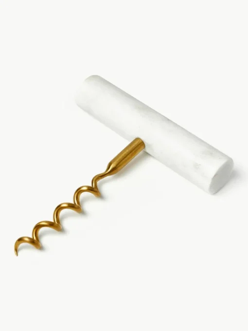 Flesopener Agata met marmeren handvat, set van 2