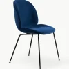 Fluweel gestoffeerde stoel Beetle