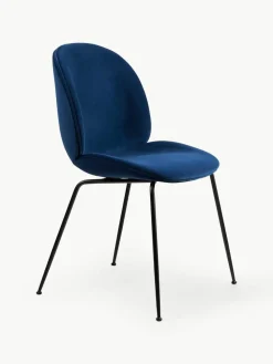 Fluweel gestoffeerde stoel Beetle