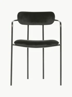 Fluwelen armstoel Elvy