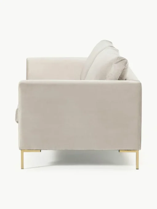 Fluwelen bank Luna (3-zits)