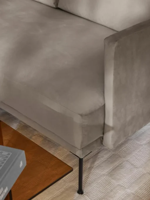Fluwelen chaise longue Fluente