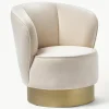 Fluwelen cocktailfauteuil Olivia