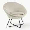 Fluwelen cocktailfauteuil Center