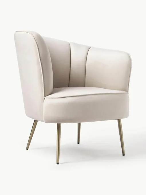 Fluwelen cocktailfauteuil Louise