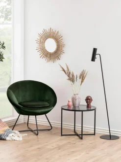 Fluwelen cocktailfauteuil Center