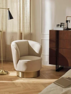 Fluwelen cocktailfauteuil Olivia