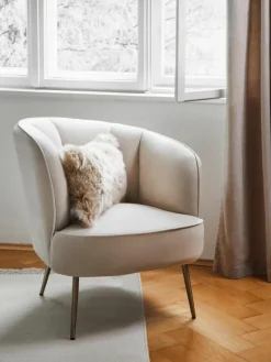Fluwelen cocktailfauteuil Louise