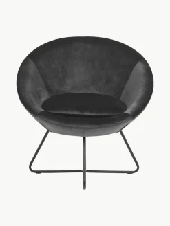 Fluwelen cocktailfauteuil Center