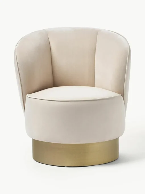 Fluwelen cocktailfauteuil Olivia