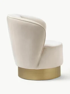 Fluwelen cocktailfauteuil Olivia