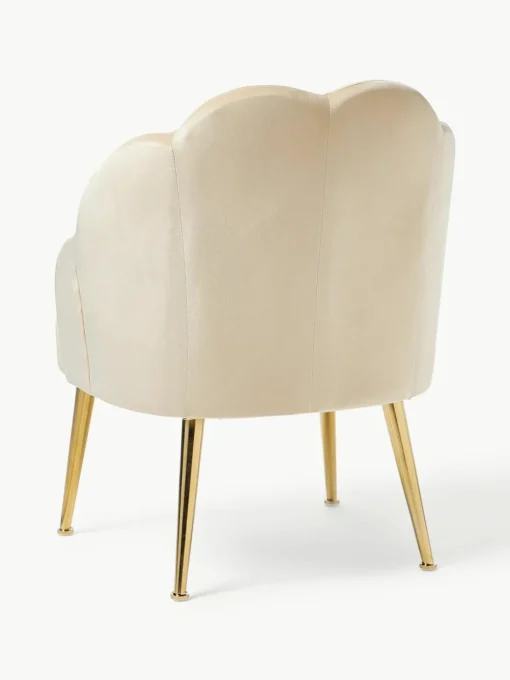 Fluwelen cocktailfauteuil Helle