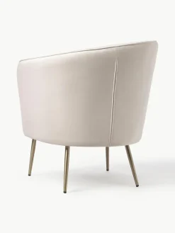 Fluwelen cocktailfauteuil Louise