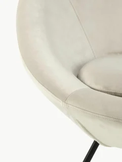 Fluwelen cocktailfauteuil Center