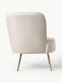 Fluwelen cocktailfauteuil Louise