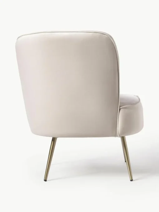 Fluwelen cocktailfauteuil Louise