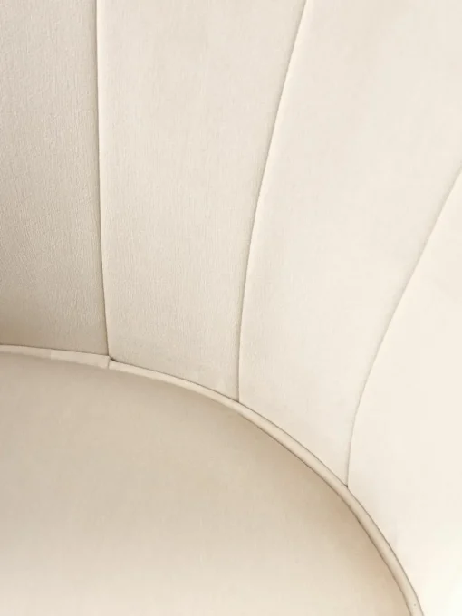Fluwelen cocktailfauteuil Oyster