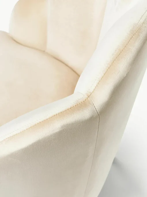 Fluwelen cocktailfauteuil Helle