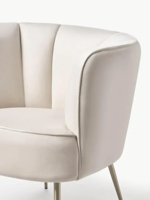 Fluwelen cocktailfauteuil Louise