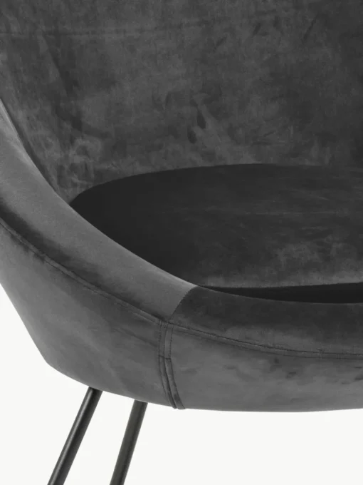 Fluwelen cocktailfauteuil Center