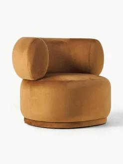 Fluwelen fauteuil Cori