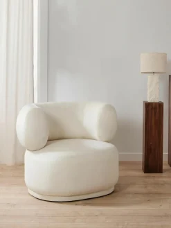 Fluwelen fauteuil Cori