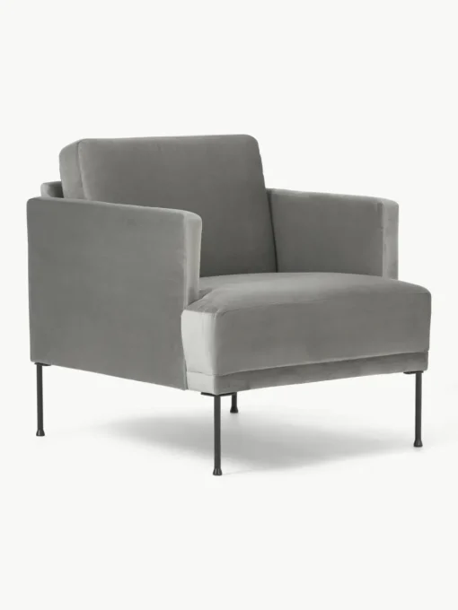 Fluwelen fauteuil Fluente