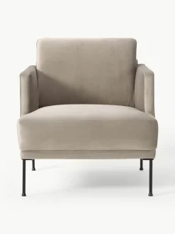 Fluwelen fauteuil Fluente