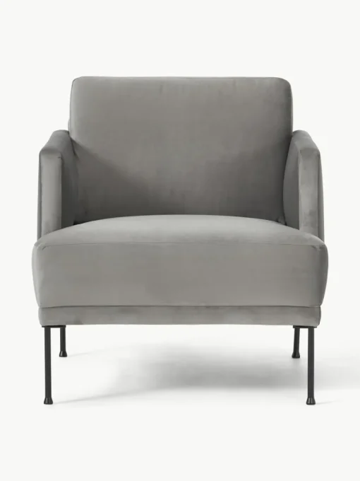Fluwelen fauteuil Fluente