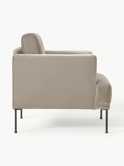 Fluwelen fauteuil Fluente