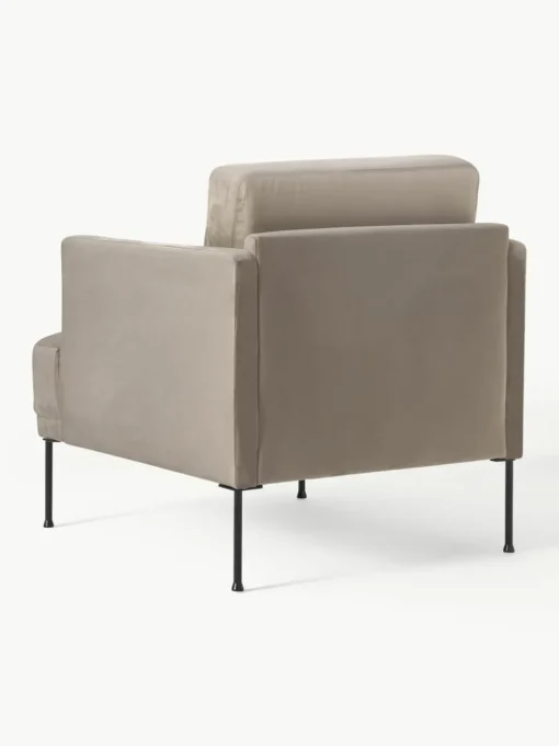 Fluwelen fauteuil Fluente