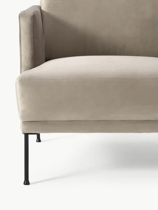 Fluwelen fauteuil Fluente