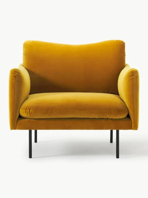 Fluwelen fauteuil Moby