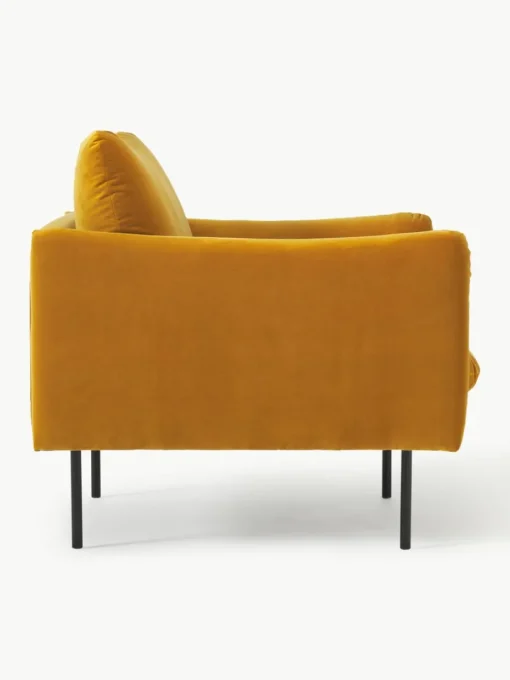 Fluwelen fauteuil Moby