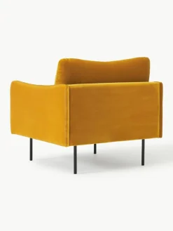 Fluwelen fauteuil Moby