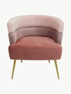 Fluwelen fauteuil Sandwich in retro design