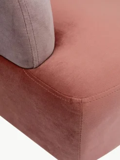 Fluwelen fauteuil Sandwich in retro design