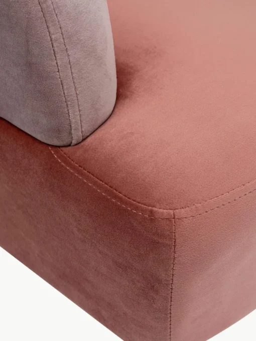Fluwelen fauteuil Sandwich in retro design