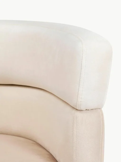 Fluwelen fauteuil Sandwich in retro-design