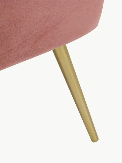 Fluwelen fauteuil Sandwich in retro design