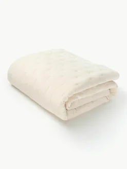Fluwelen gewatteerde bedsprei Cheryl