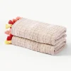 Fluwelen handdoek Tallulah met decoratieve franjes, in verschillende formaten