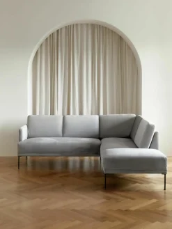Fluwelen hoekbank Fluente