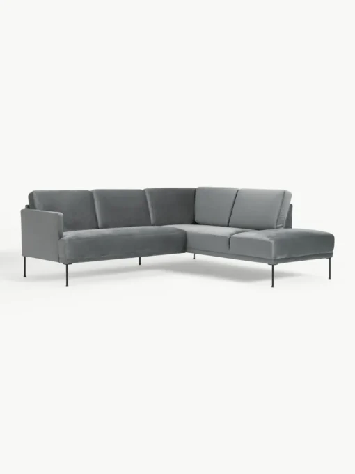 Fluwelen hoekbank Fluente