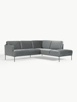 Fluwelen hoekbank Fluente